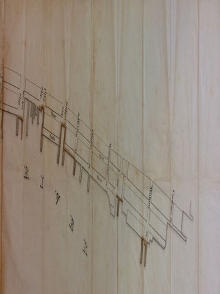 Piers and Parts of Piers marked C belong to the Corporation; Rare map of the Piers of the East River, Manhattan, New York City
