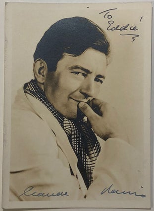 Item #280591 Vintage signed photograph. Claude RAINS, 1889 - 1967