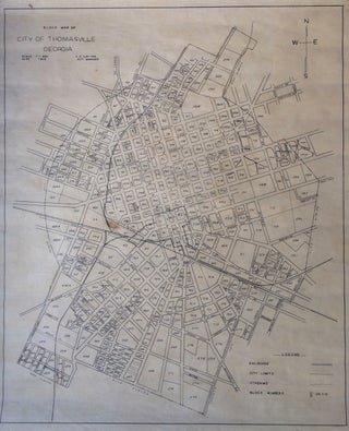 Item #281006 Block Map of City of Thomasville, Georgia. C. E. LAYTON