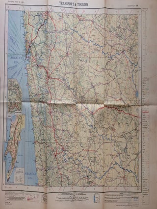 Item #281380 Bombay Area Transport and Tourism; National Atlas of India Plate No. 44. S. P....