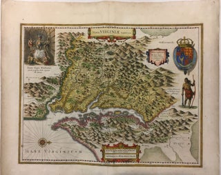 Item #281544 Nova Virginiae Tabula. Henricus HONDIUS