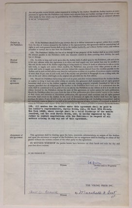 Item #282799 Document Signed. W. H. AUDEN, 1907 - 1973