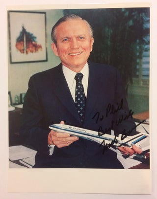Item #283266 Official Eastern Airlines Color Photograph, Signed. Frank BORMAN, 1928