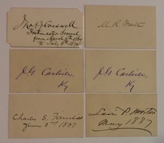Item #283320 Signed cards by prominent Cabinet officials who served in various Presidential...