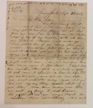 Item #283340 Autographed Letter Signed. CIVIL WAR: WISCONSIN