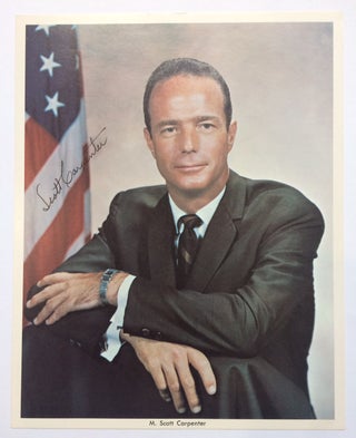 Item #283359 American Astronaut. Signed color Photograph. Scott CARPENTER, 1925 - 2013