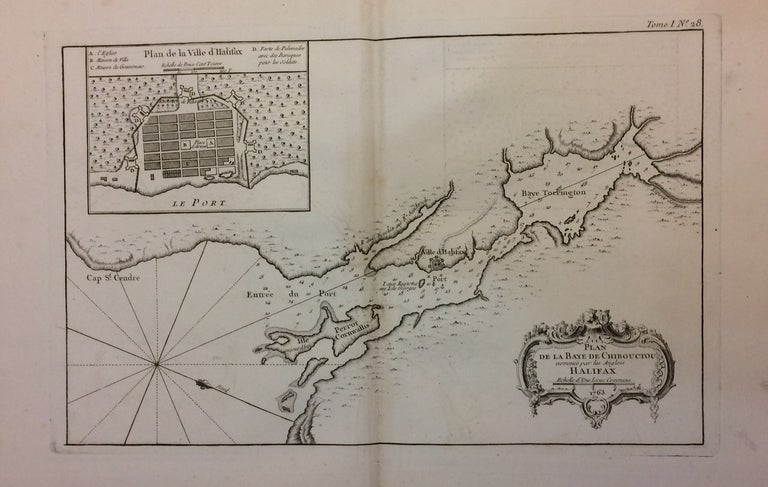 Item #283427 Plan De La Baye De Chibouctou nommee par les Anglois Halifax. Jacques Nicolas BELLIN.