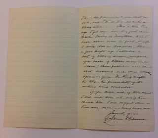 Autograph Letter Signed