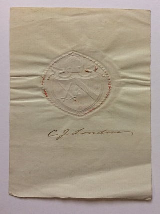 Item #283693 Signature. Charles James BLOMFIELD