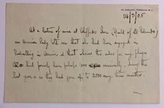 Item #283694 Autographed Letter. George Bernard SHAW, 1856 - 1950