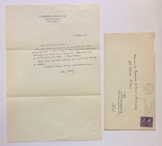 Item #283699 Autographed Letter Signed. Pierre Lecomte DU NOUY, 1883 - 1947