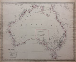 Item #283806 Australia in 1839; 1840 SDUK Map of Australia with unexplored interiors. SDUK,...
