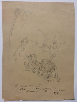 Item #284388 Signed drawing. Oliver HEREFORD, 1863 - 1935