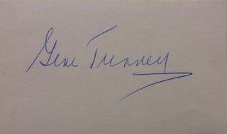 Item #284396 Signed Card. Gene TUNNEY