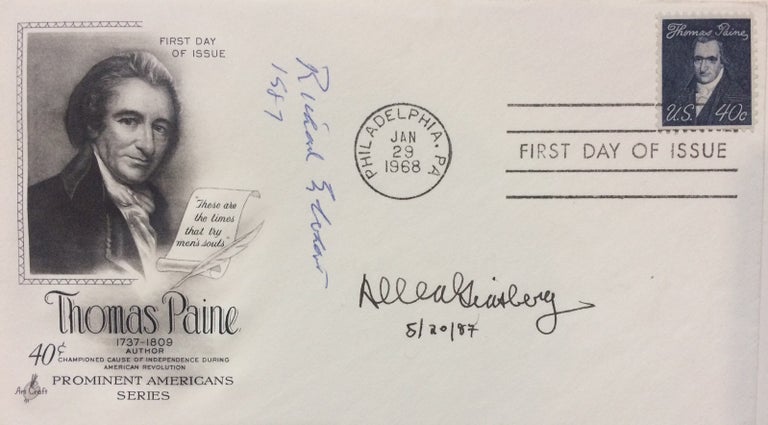 Item #284399 Signed First Day Cover. POETRY SOCIETY OF AMERICA: FROST MEDALISTS, 1986.