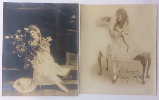 Item #284439 Two photographs with stamp-pad signatures. Mary PICKFORD