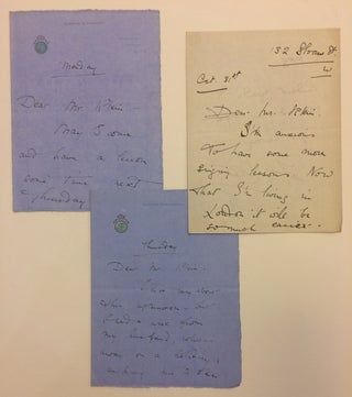 Item #284714 Three Autographed Letters Signed. Fay COMPTON