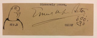 Item #284719 Signature. Ernest Thompson SETON