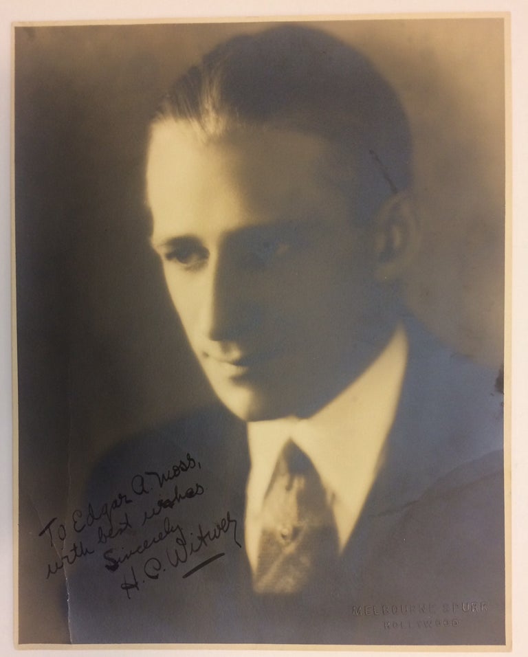Item #284724 Inscribed Signed Photograph. Harry Charles WITWER.