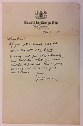 Item #284799 Autographed Letter Signed. James T. FARRELL