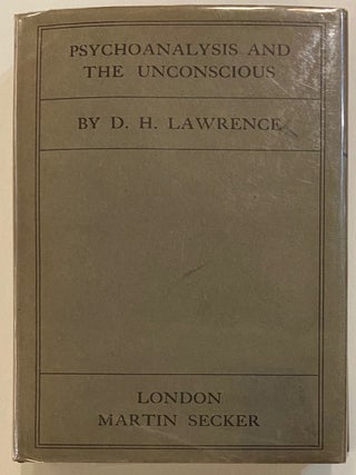 Item #285368 Psychoanalysis and the Unconscious. D. H LAWRENCE