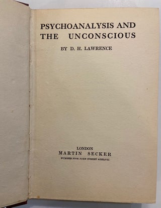 Psychoanalysis and the Unconscious