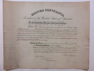 Item #285581 Document Signed; Historic Railroad Appointment. Grover CLEVELAND