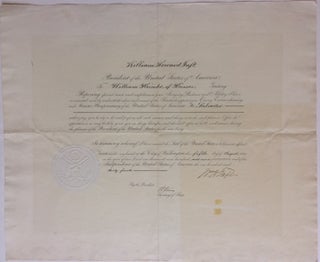 Item #285588 Document Signed. William H. TAFT