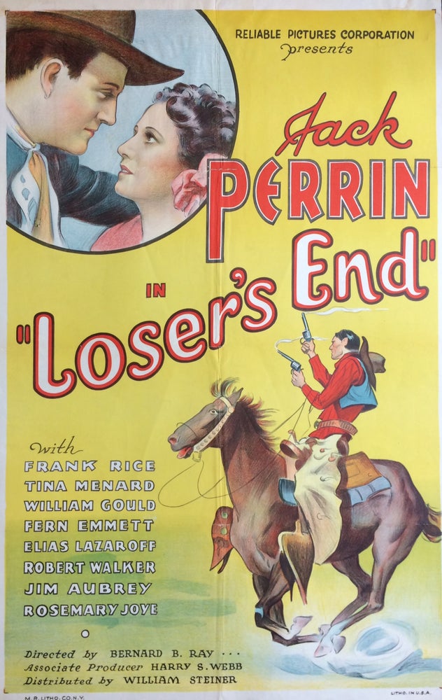 Item #286077 Loser's End. M R. LITHOGRAPHY COMPANY.