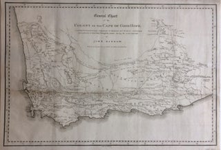 Item #286239 General Chart of the Colony of the Cape of Good Hope; Constructed from bearings,...