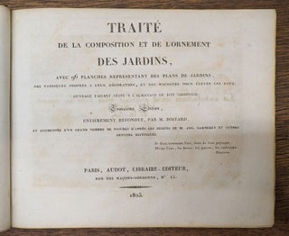 Traite de la Composition et de l'Ornement des Jardins.