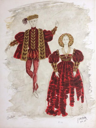 Item #286889 Ballet Costumes; Costume croquis. Jose VARONA