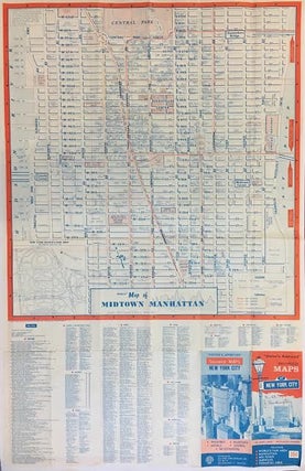 Item #287509 Map of Midtown Manhattan. Map Corporation of America