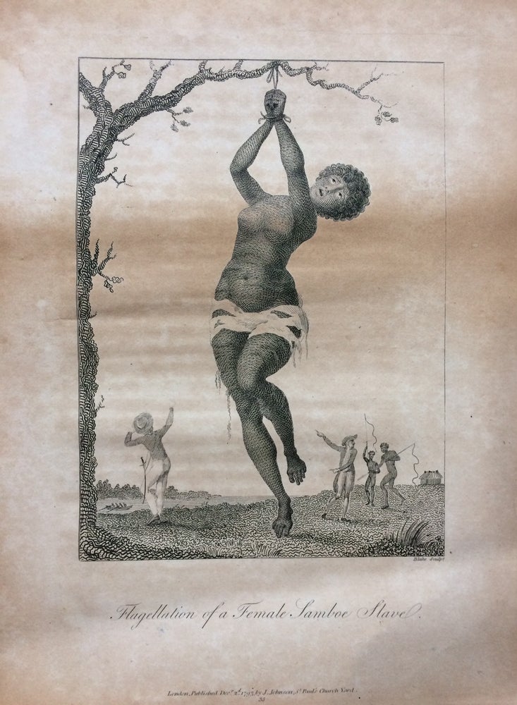 Item #287790 Flagellation of a Female Samboe Slave. William BLAKE.