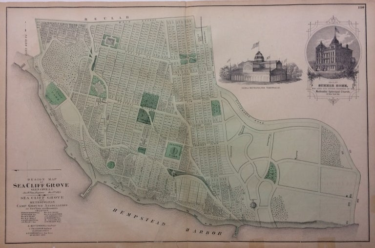Item #288056 Design Map of Sea Cliff Grove; Glen Cove, L. I. Frederick W. BEERS.