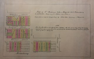 Item #288059 Map of Wm Beekmans Lots on Bayard's West Farm, showing his distribution thereof...