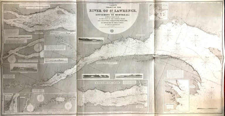 Item #288120 Laurie's Chart of the River St. Lawrence; From Anticosti to Montreal; Constructed on the Plan of the Former Chart. A. G. FINDLAY.