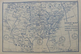 Item #288137 Radio Map of the United States, Lower Canada, Mexico-Cuba; Map and Log Booklet....