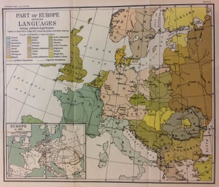 Item #288208 Part of Europe showing Languages having political significance. THE SMITHSONIAN...