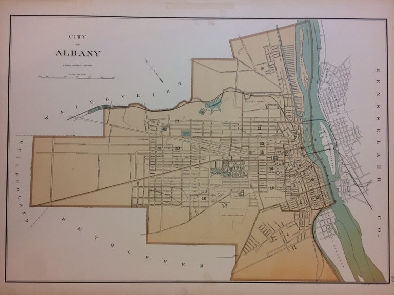 Item #288246 City of Albany. Julius BIEN.