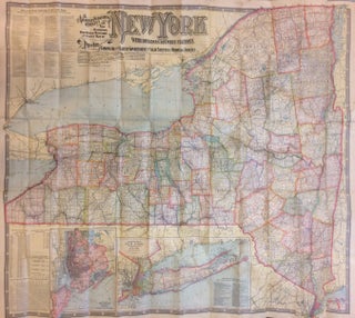 Item #288525 The National Publishing Company's New Railroad, Post-Office, Township and County Map...