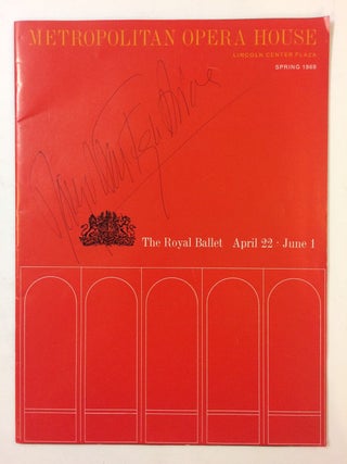 Item #288826 Program for the Royal Ballet. Margot FONTEYN