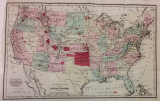 Item #288978 Map showing the location of the Indian Tribes within the United States; Prepared to...