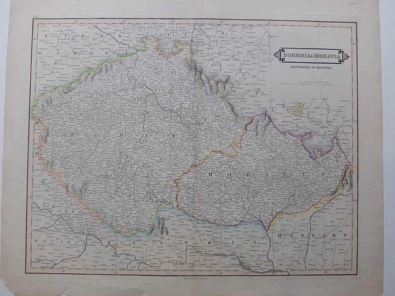 Item #289053 Bohemia & Moravia; Provinces of Austria. LIZARS.