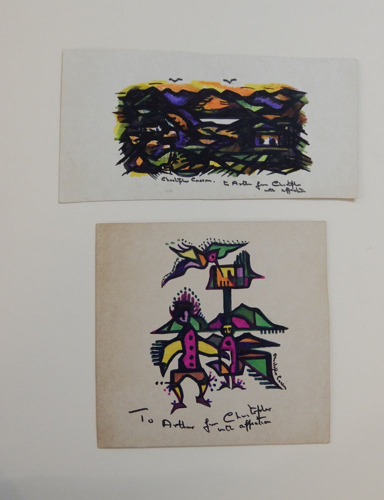 Item #289890 Two Signed Drawings. Christopher CASSON.