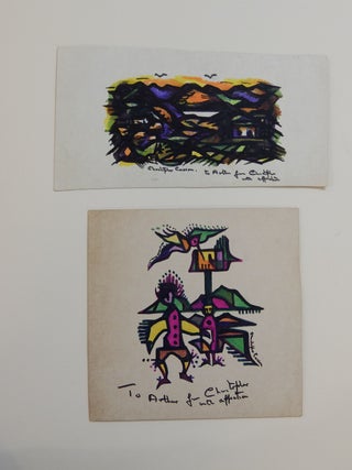 Item #289890 Two Signed Drawings. Christopher CASSON