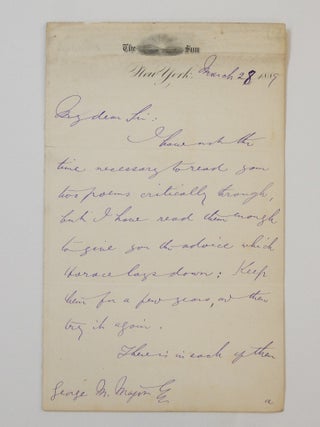 Item #290164 Autograph Letter Signed. Charles A. DANA