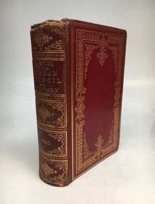 Item #290306 Manual of the Corporation of the City of New York, for 1865. D. T. VALENTINE, David...