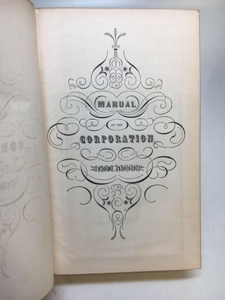 Manual of the Corporation of the City of New York, for 1852.