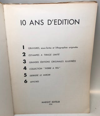 Derriere le Miroir 10 Ans d'Edition 1946-1956.